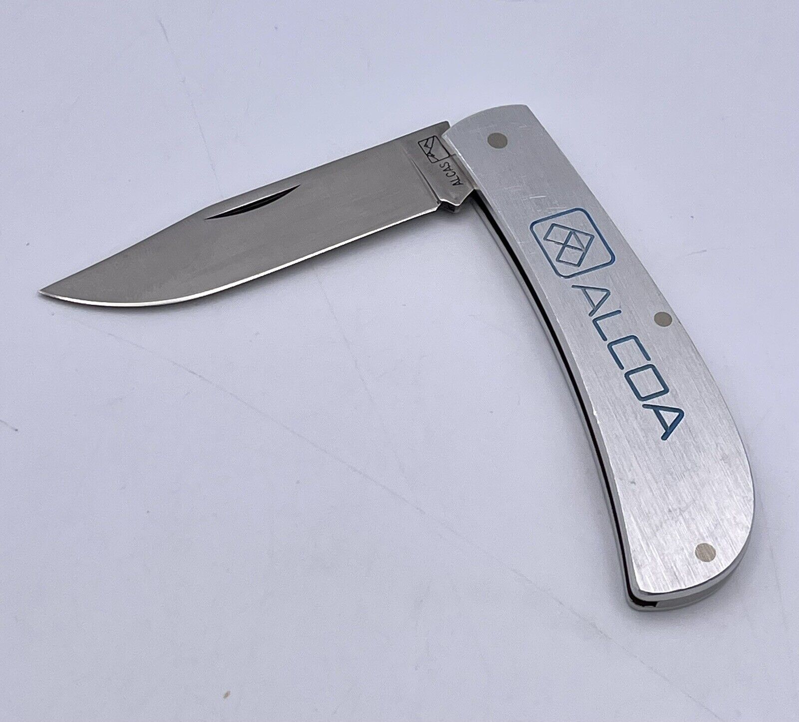 RARE Alcas AO3 ALCOA Stainless Steel Blade Folding Pocket Knife Great Condition