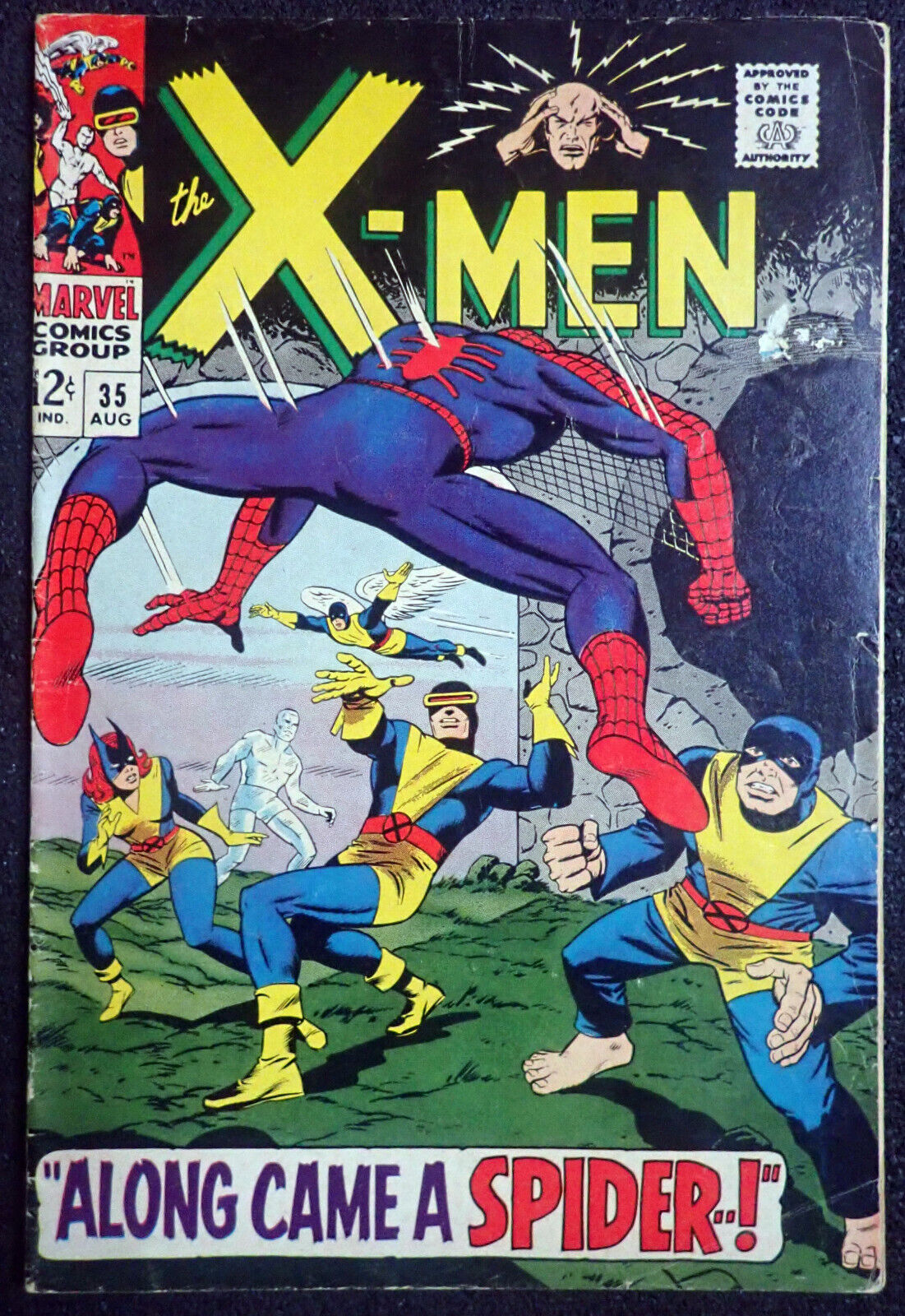 X-men #35  VERY GOOD, COMPLETE, UNRESTORED  1967 Amazing Spider-man
