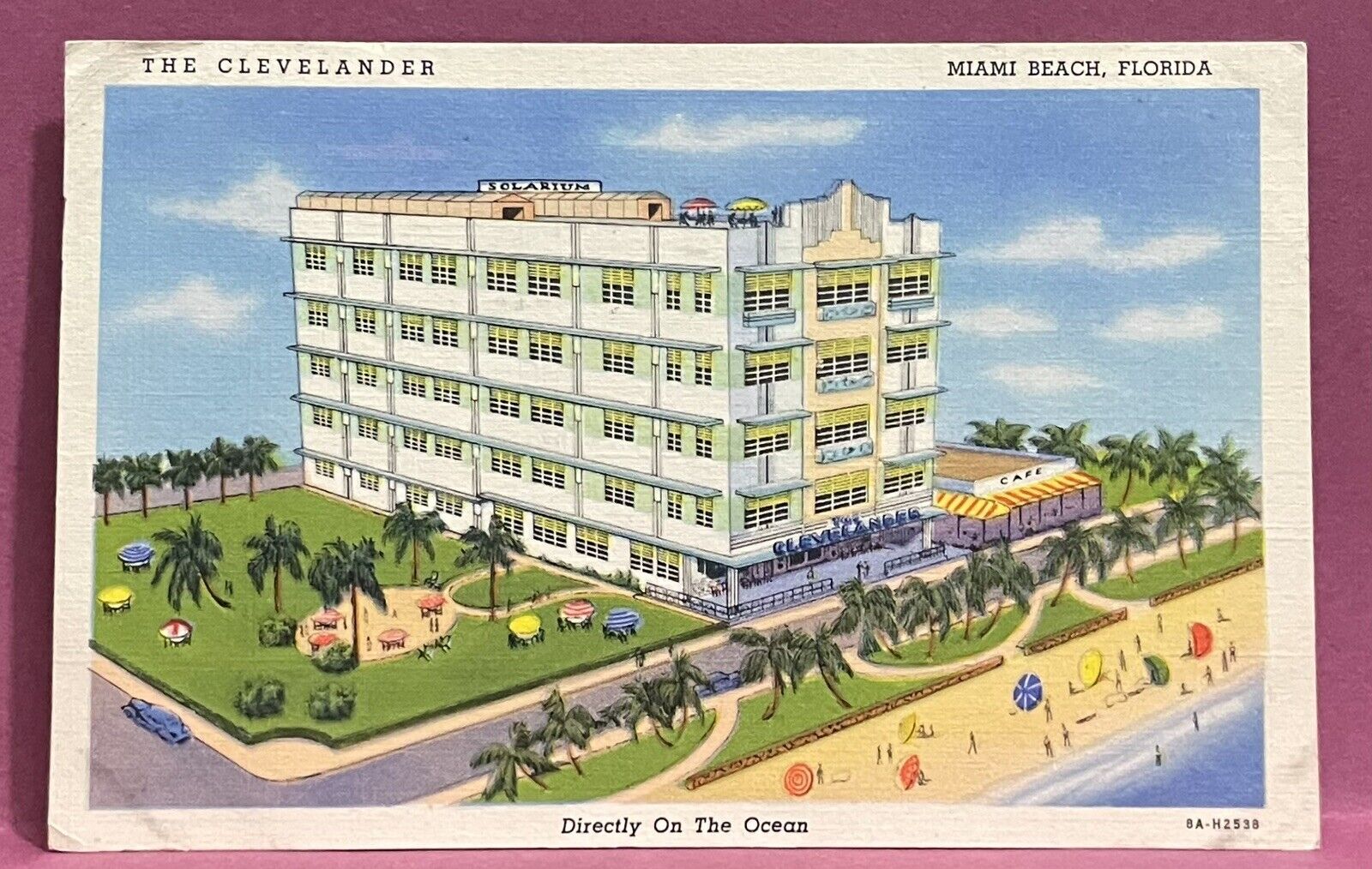 postcard ~ MIAMI BEACH FL ~ CLEVELANDER  ~  1940\'s