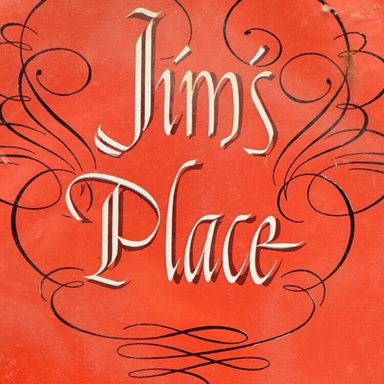 Vintage 1950s Jim's Place Restaurant Menu Memphis Tennessee