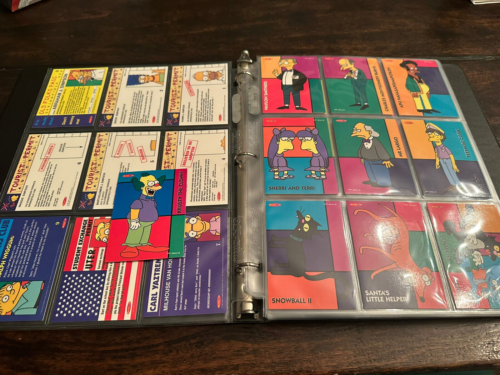 (1) Complete Set 1996 Tempo The Simpsons Down Under Trading Card (100 Cards)
