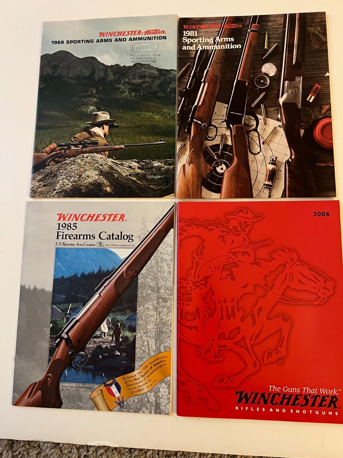 4 WINCHESTER-WESTERN Catalogs  1968-1981-1985-2006