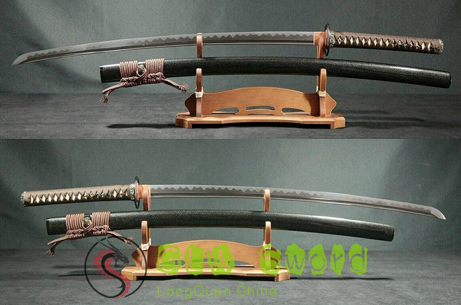 Boutique Handmade Japan Samurai Swords Katana 3A Clay Tempered Tamahagane Steel 