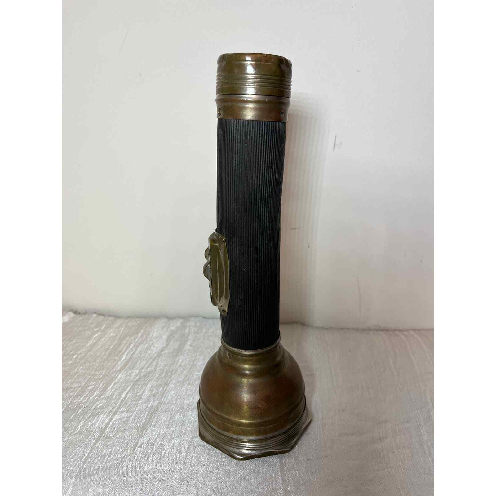 Vintage 1920s 3 Lamp Yale 102 Flashlight Railroad Lineman Red Green Clear 