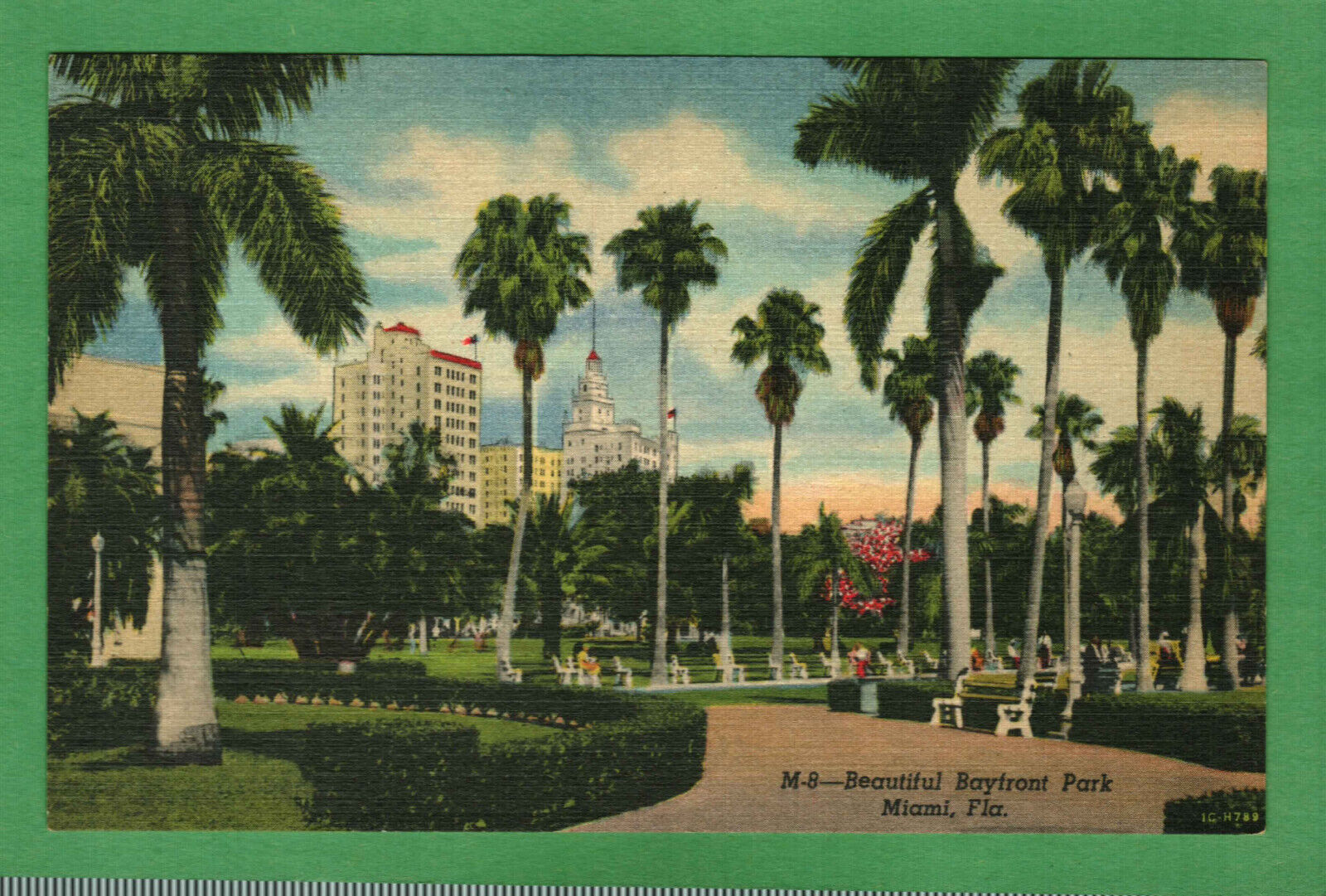 Postcard Bayfront Park Miami Florida Fl