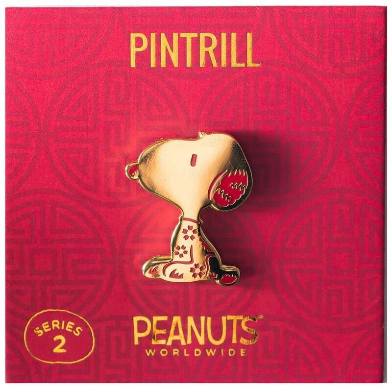⚡RARE⚡ PINTRILL x PEANUTS Gold Year Of Snoopy Pin *LIMITED EDITION* NEW SEALED