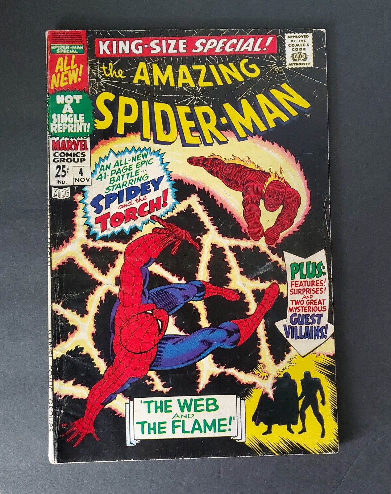 Amazing Spider-Man Annual #4 BEATLES AD.  Mysterio, & Wizard 1967 HOT🔥KEY Book.
