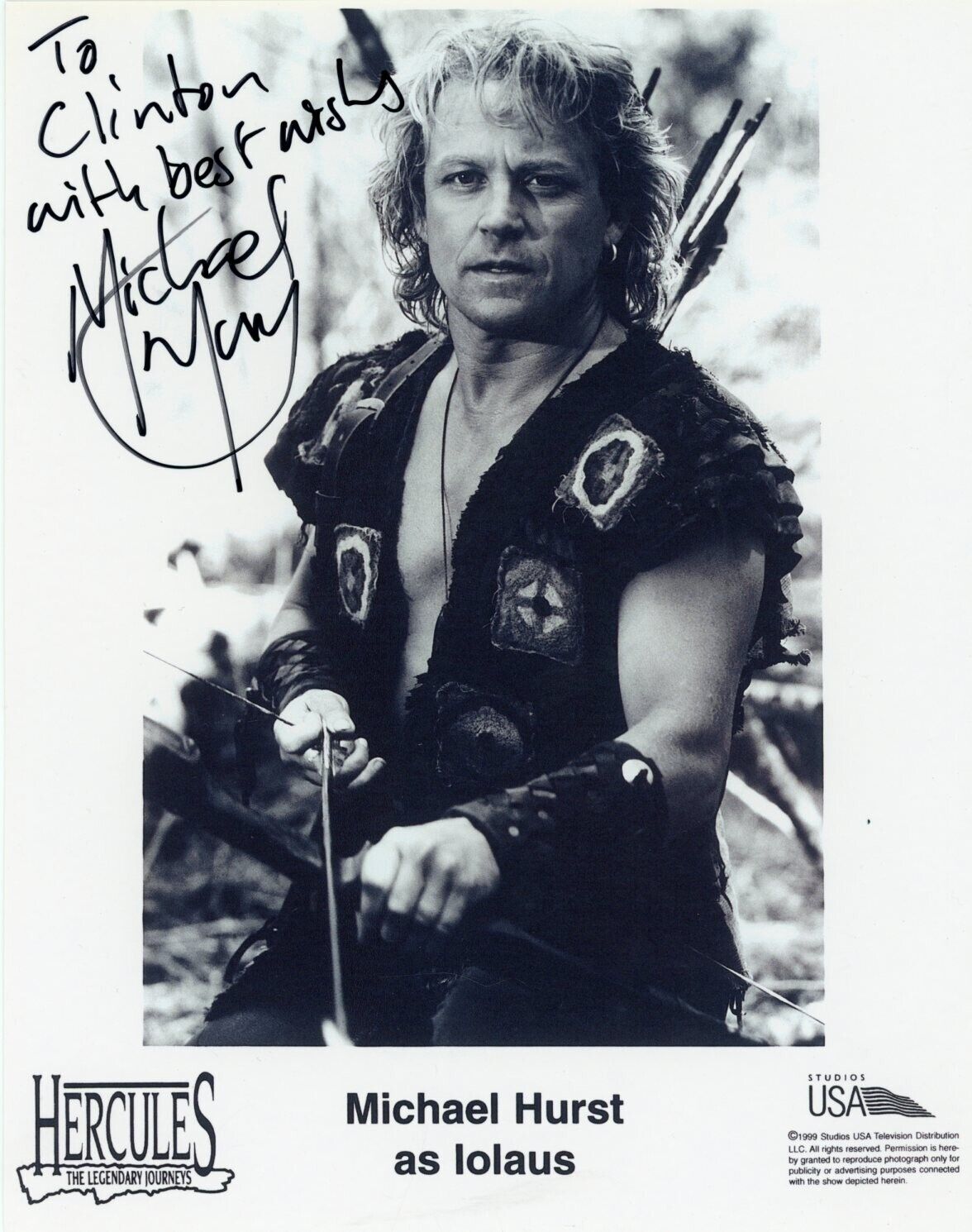 Michael Hurst Hand Signed Photograph