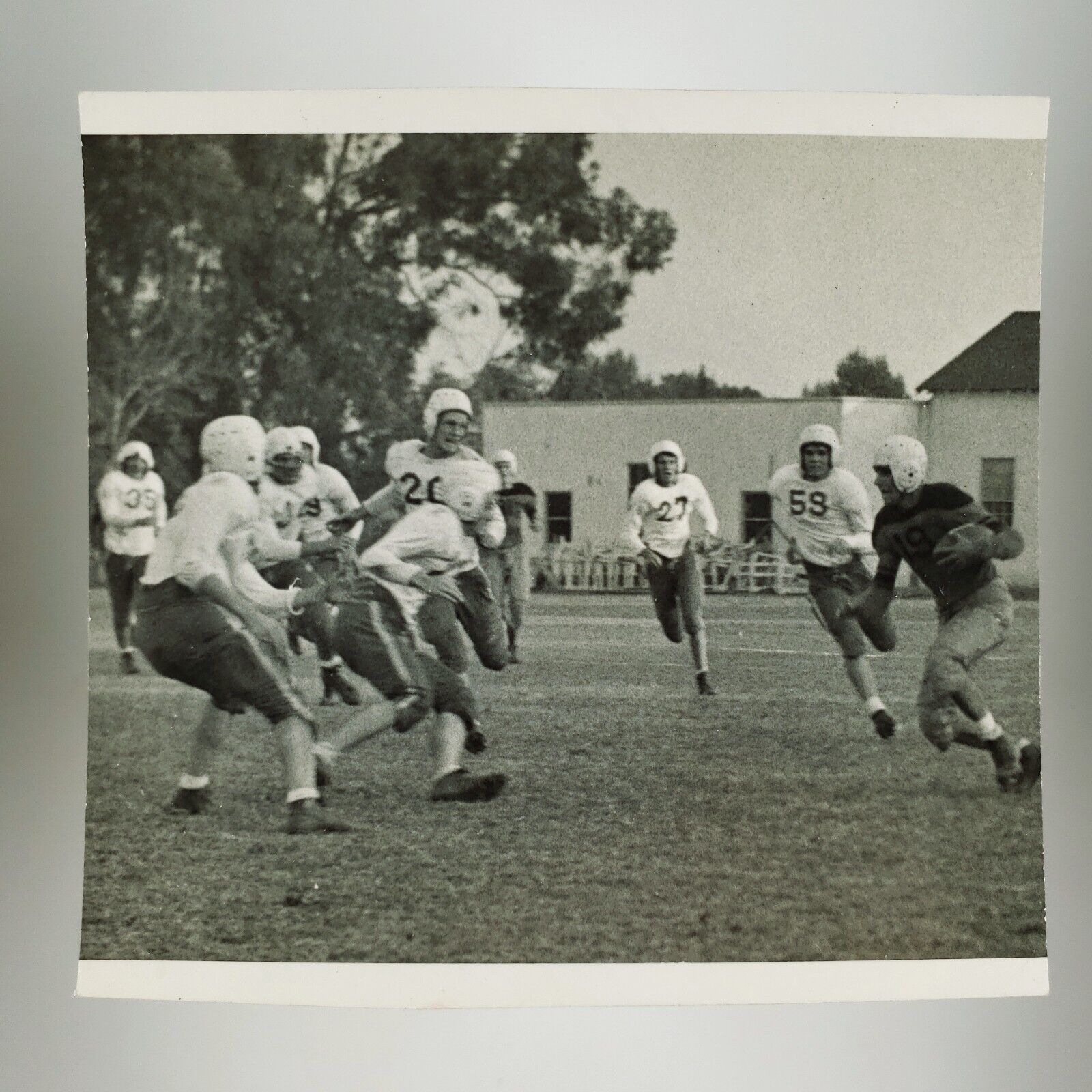 Orange County California Football Photo 1950s Monrovia Sports Game Snapshot H833