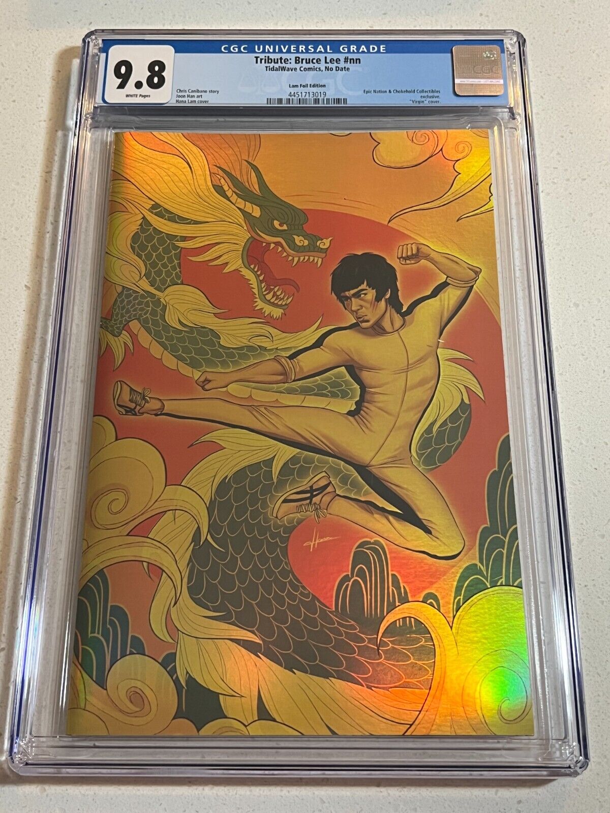 Tribute Bruce Lee Gold Foil Lam Cover Limited to 10 CGC 9.8