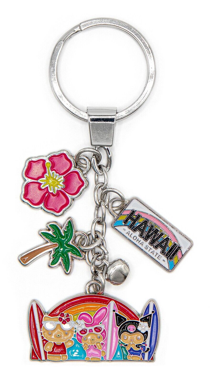 HAWAII Special Edition Hello Kitty & Friends Keyring - Hello Kitty Friends Surf