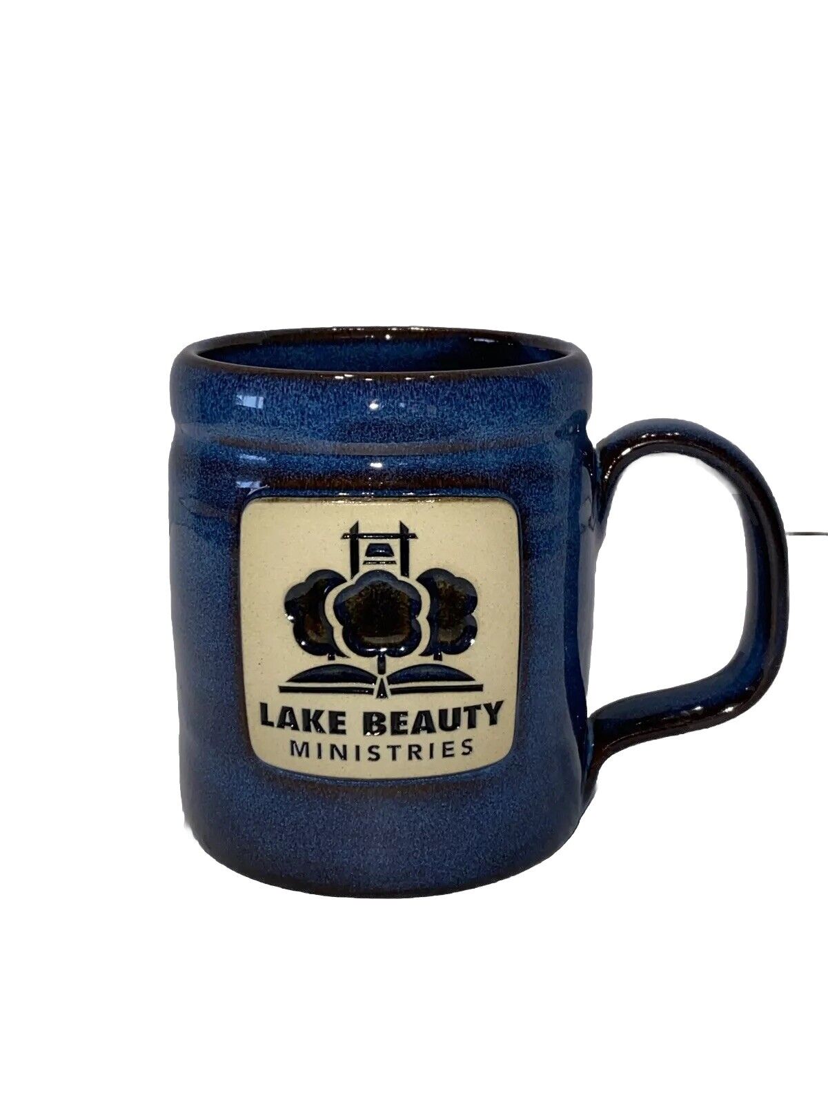 Deneen Mug Pottery 12oz Lake Beauty Ministries Blue Hand Thrown Tree Of Life