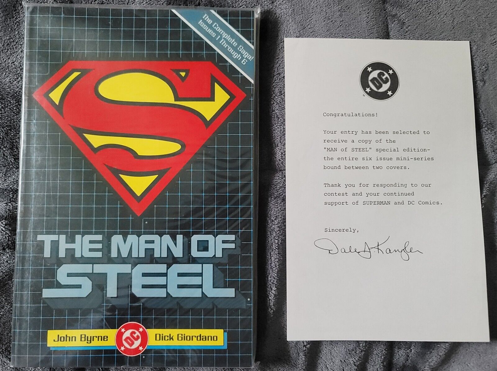 Rare The Man of Steel Superman Complete Saga 1-6 DC TPB 1987 Raffle Giveaway New