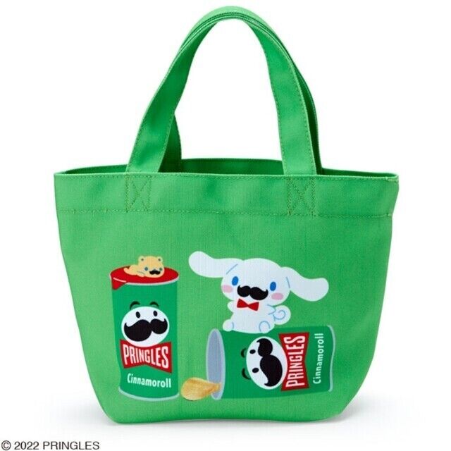 Sanrio  Pringles Collaboration Cinnamoroll Tote Bag Green Japan Limited