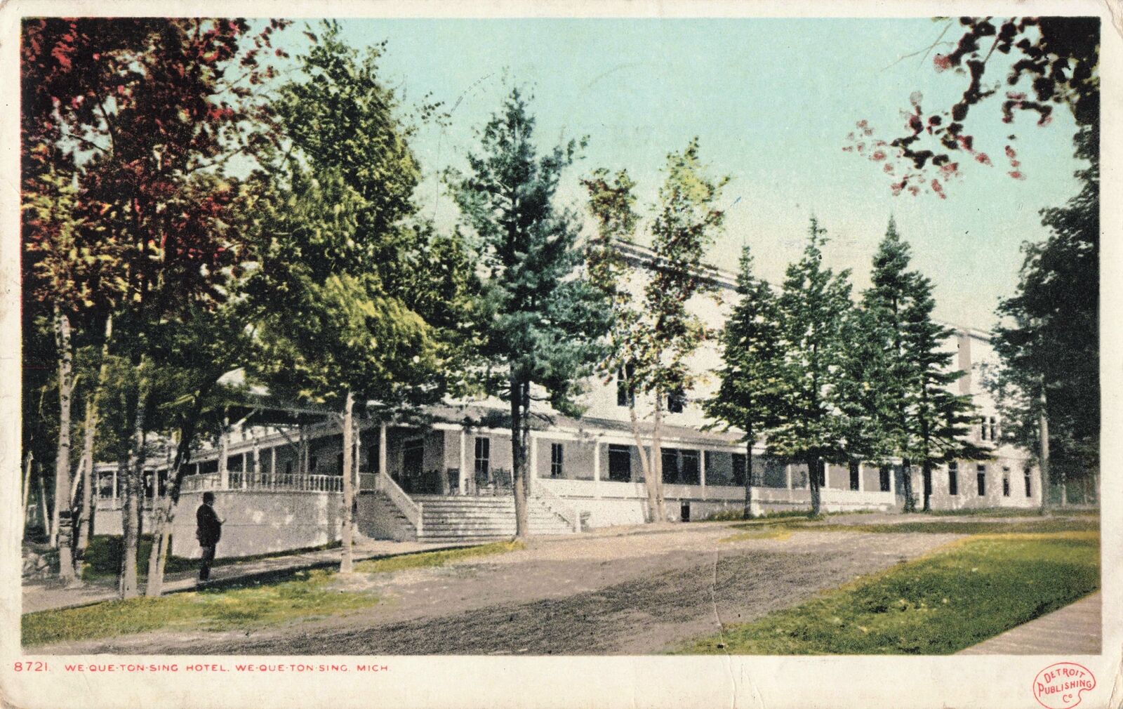 NW Wequetonsing Harbor Springs MI 1905 Founded 1870s WEQUETONSING RESORT HOTEL
