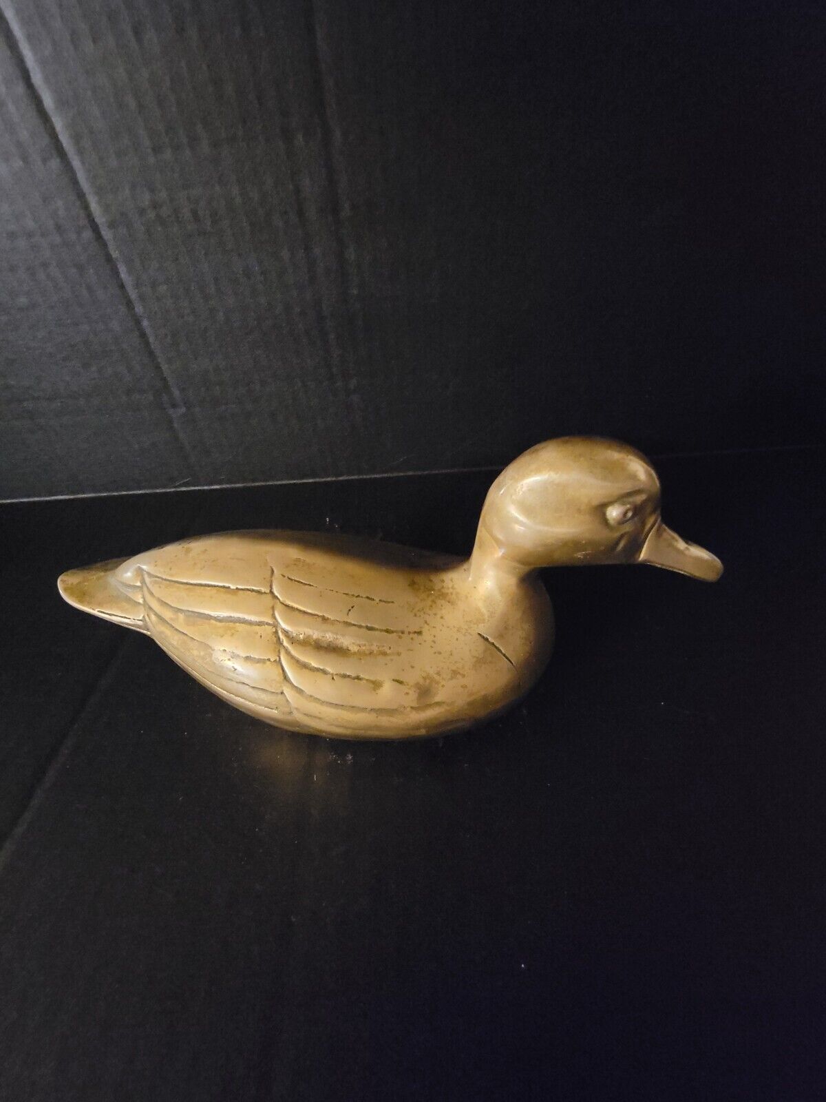 Vintage Solid Brass Duck Mid Century Modern 9\