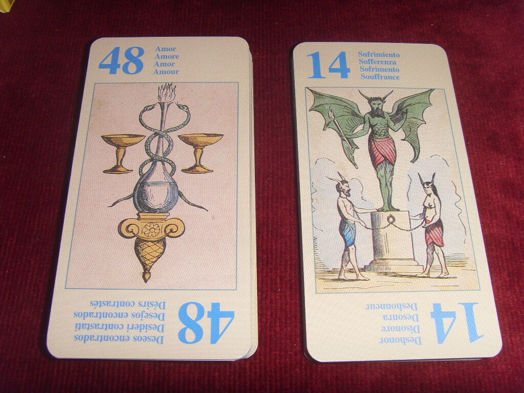 Etteilla Paris Style 1870 Tarot Tarot Game 78 Cards Oracle of Ladies