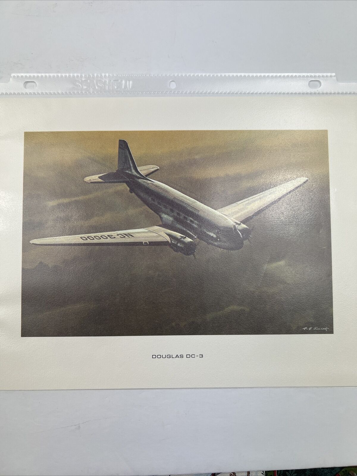 Douglas’s DC-9 11x8.5 Picture/Print. Description On Back