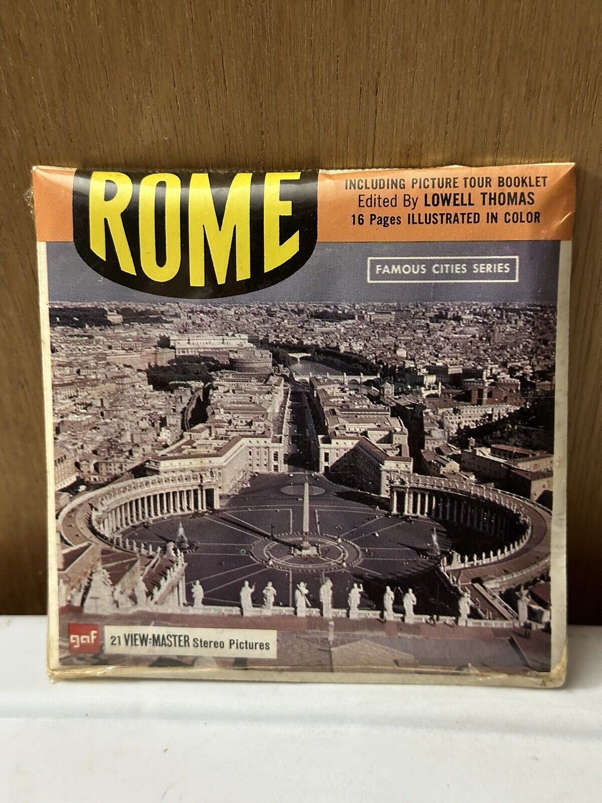 ROME ITALY 3d View-Master 3 Reel Packet SEALED.  (26)