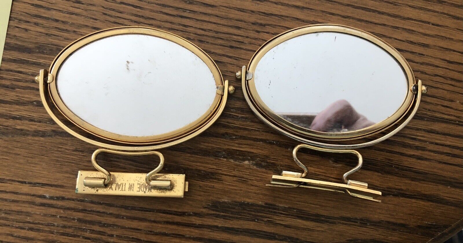 Pair Vintage ITALIAN Flip Mirrors