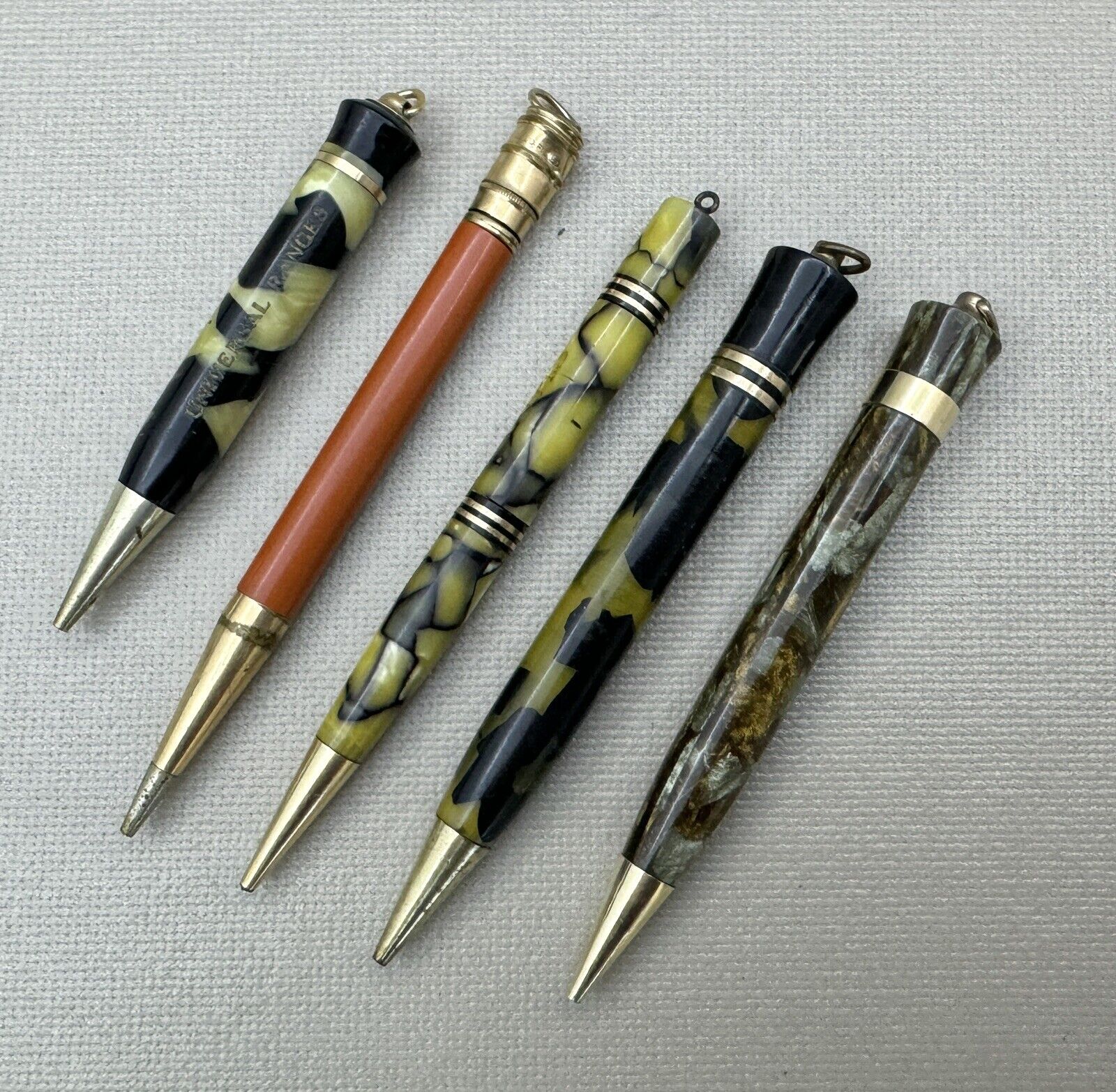 Lot of 5 Quality Ringtop Mechanical Pencils