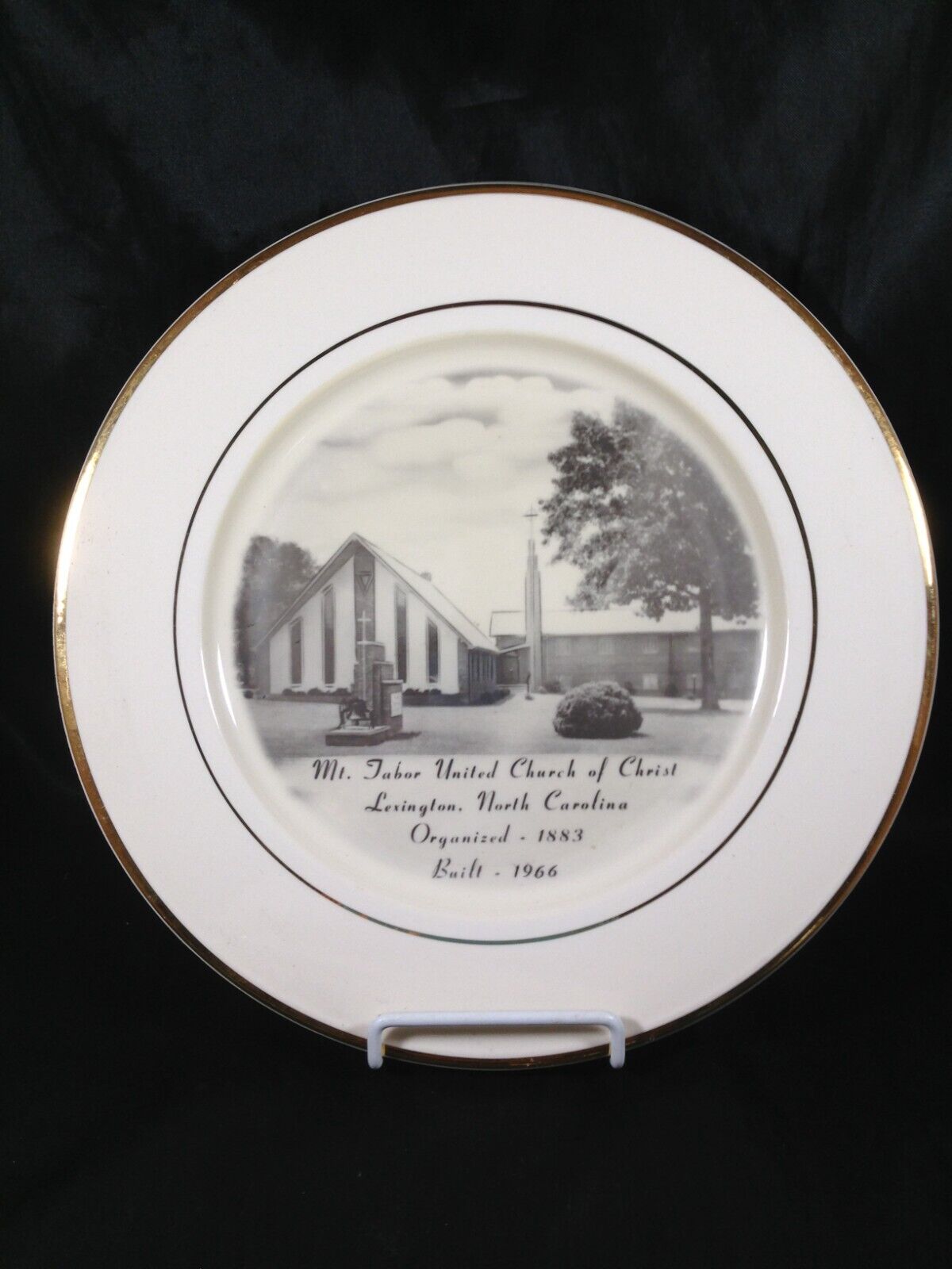 Mt Tabor United Church of Christ Lexington NC Commemorative Plate