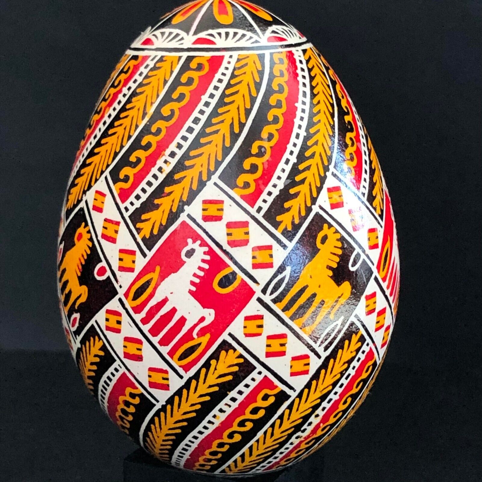 Real Ukrainian Pysanky Goose Pysanka Hand made Hutsul Easter Egg