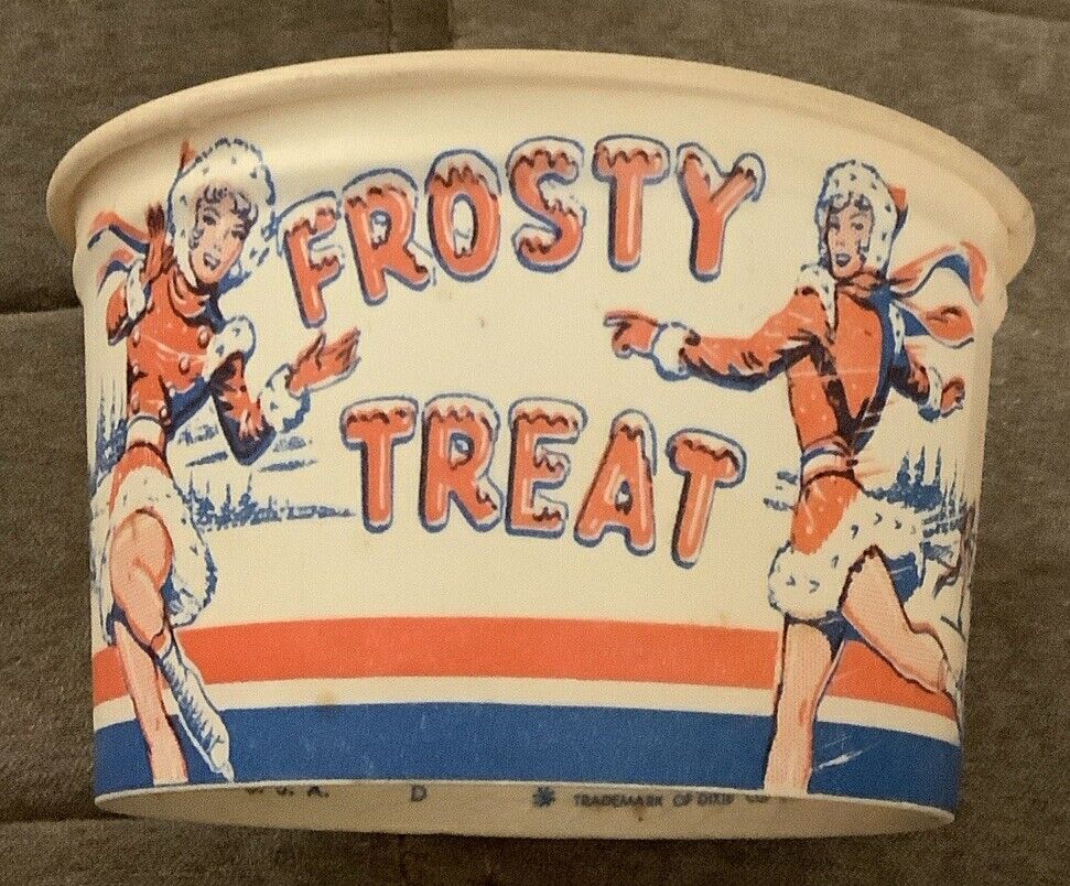 1950s Frosty Treat Wax Cup DIXIE CUP CO EASTON PA