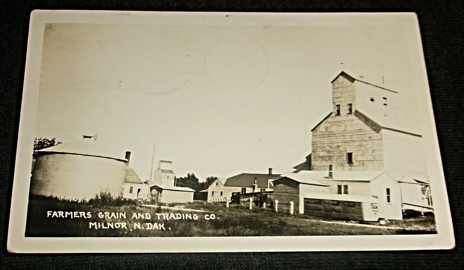 RPPC - Farmers Grain & Trading Company, Milnor North Dakota Vintage Postcard