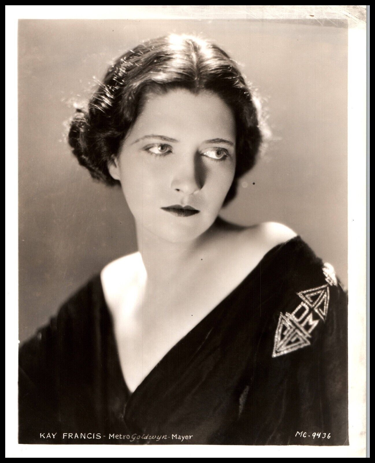 Hollywood Beauty KAY FRANCIS STUNNING PORTRAIT STYLISH POSE 1930s Photo 666