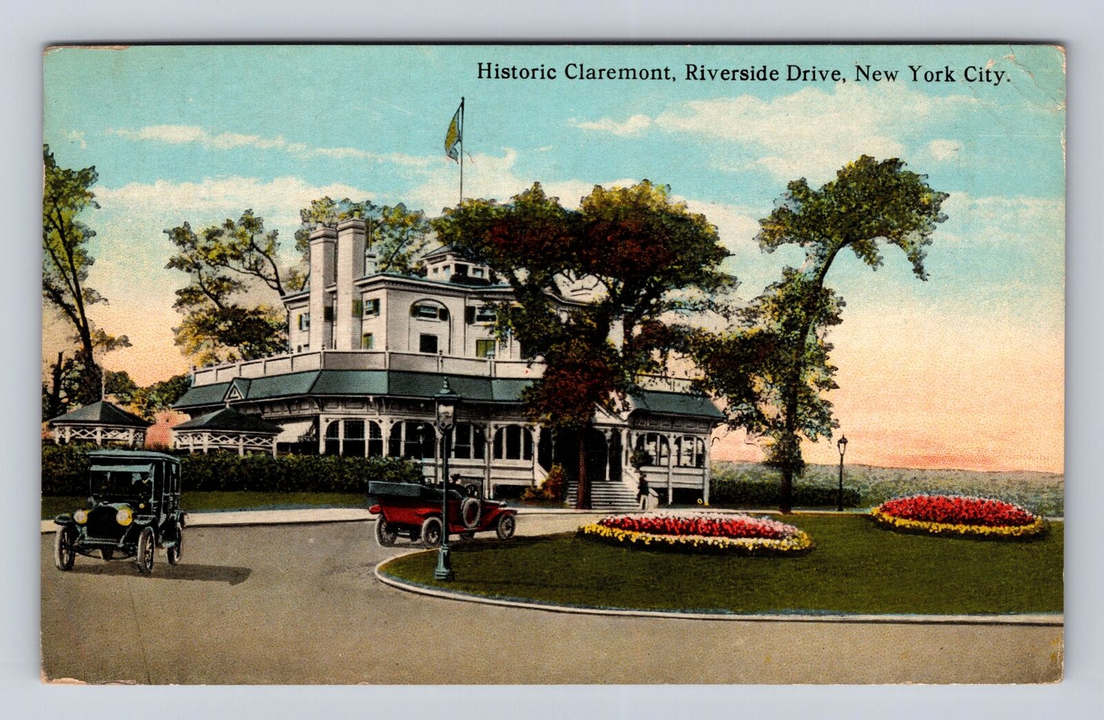 New York City NY-New York, Historic Claremont, Riverside Drive Vintage Postcard
