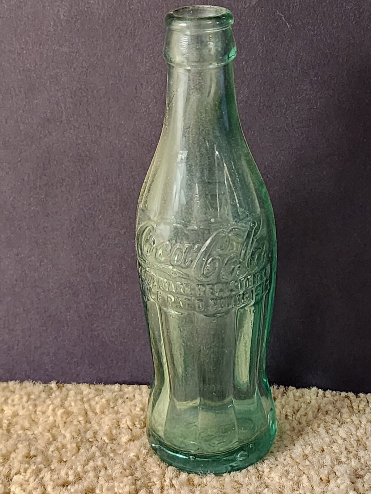 Pat 1915 Pittsburgh PA Pennsylvania Coca Cola Coke Bottle Rare  E18