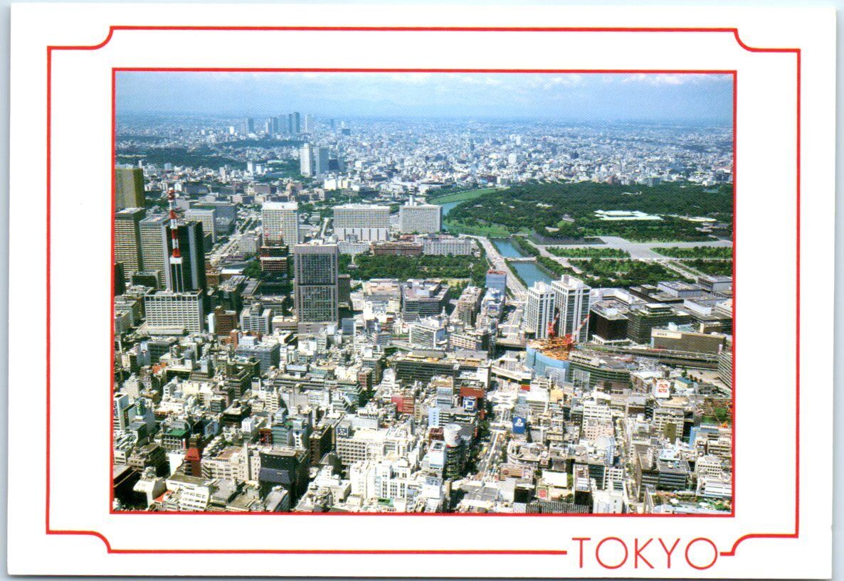 Postcard - Aerial View of Tokyo, Japan