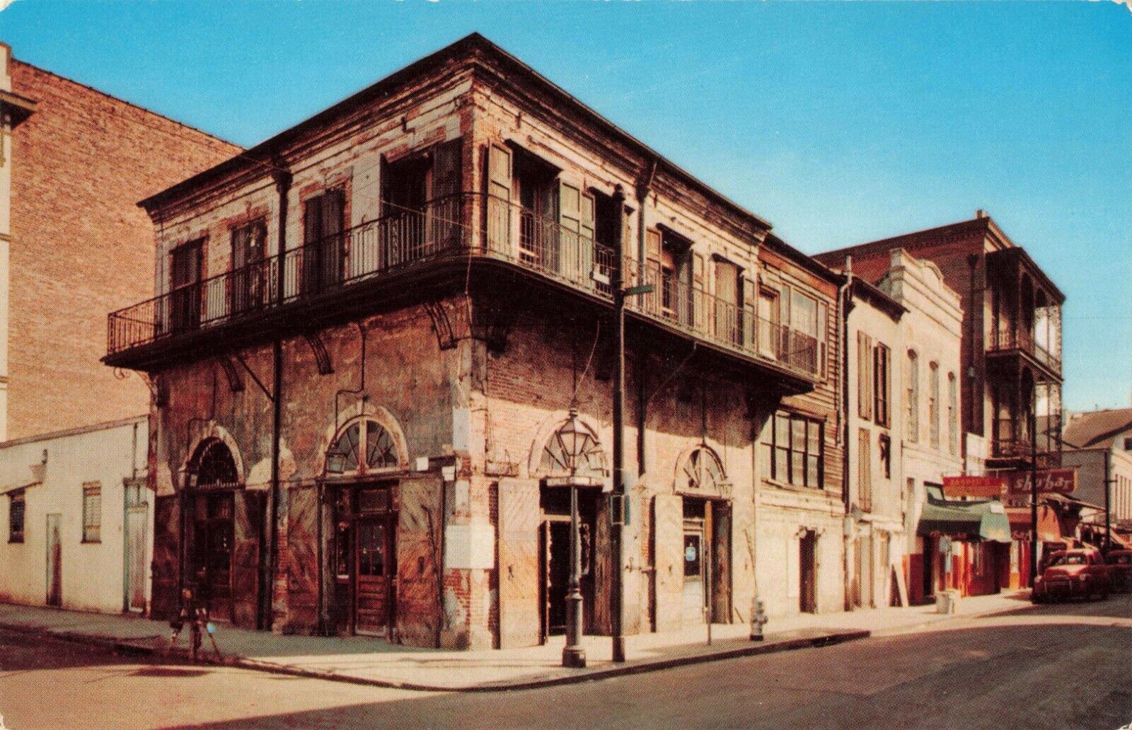 New Orleans LA Louisiana, Old Absinthe House, Bourbon Street, Vintage Postcard