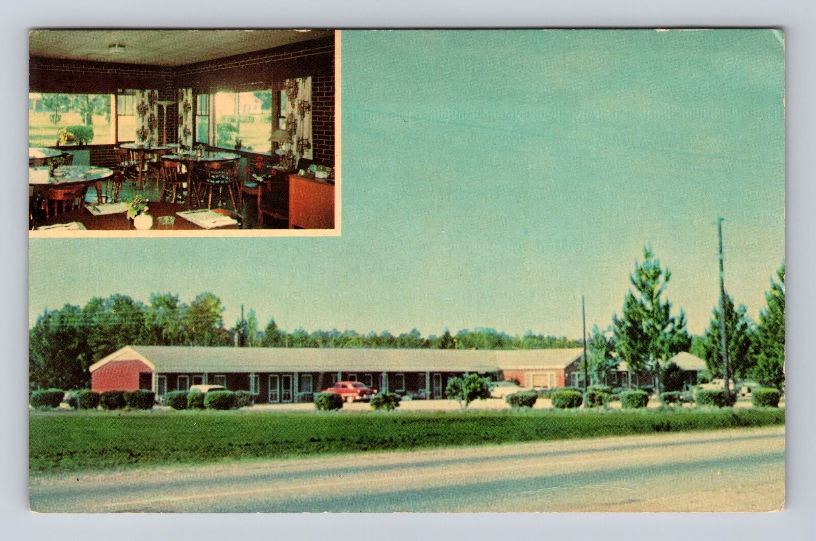 Olanta SC-South Carolina, Olanta Motel Advertising, Vintage c1964 Postcard