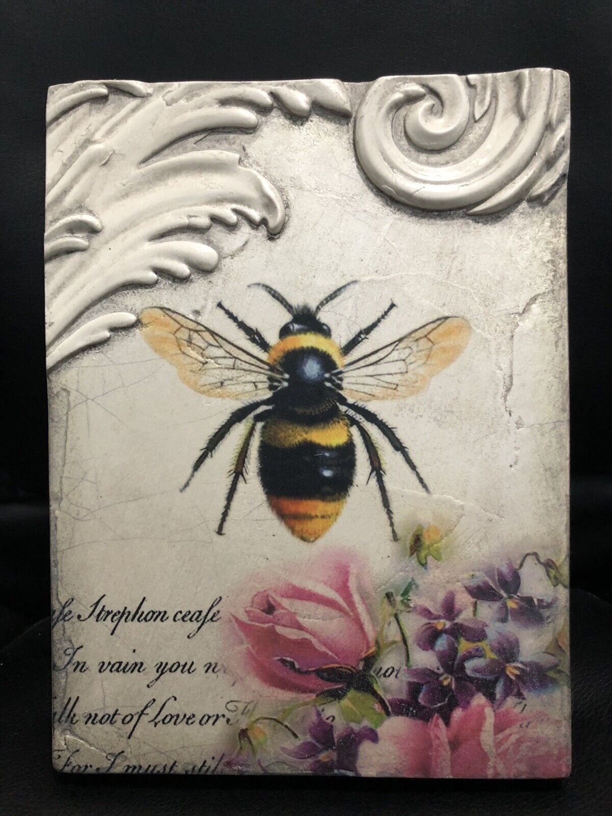 Sid Dickens Limited Edition Memory Block Tile - Bee - Signed