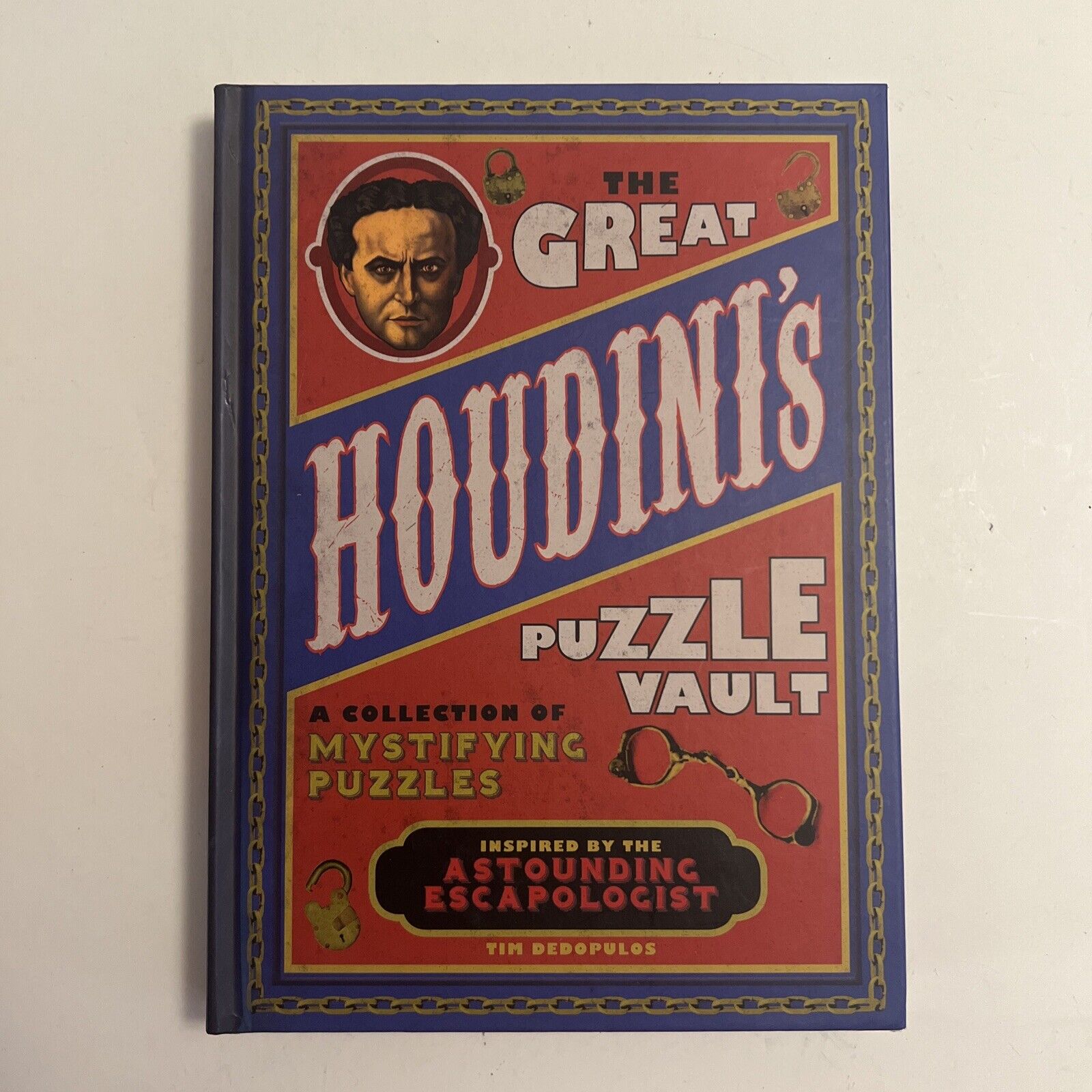 HOUDINI\'S TRICKS REVEALED~THE GREAT HOUDINI\'S PUZZLE VAULT (HARDCOVER, 224 PGS)