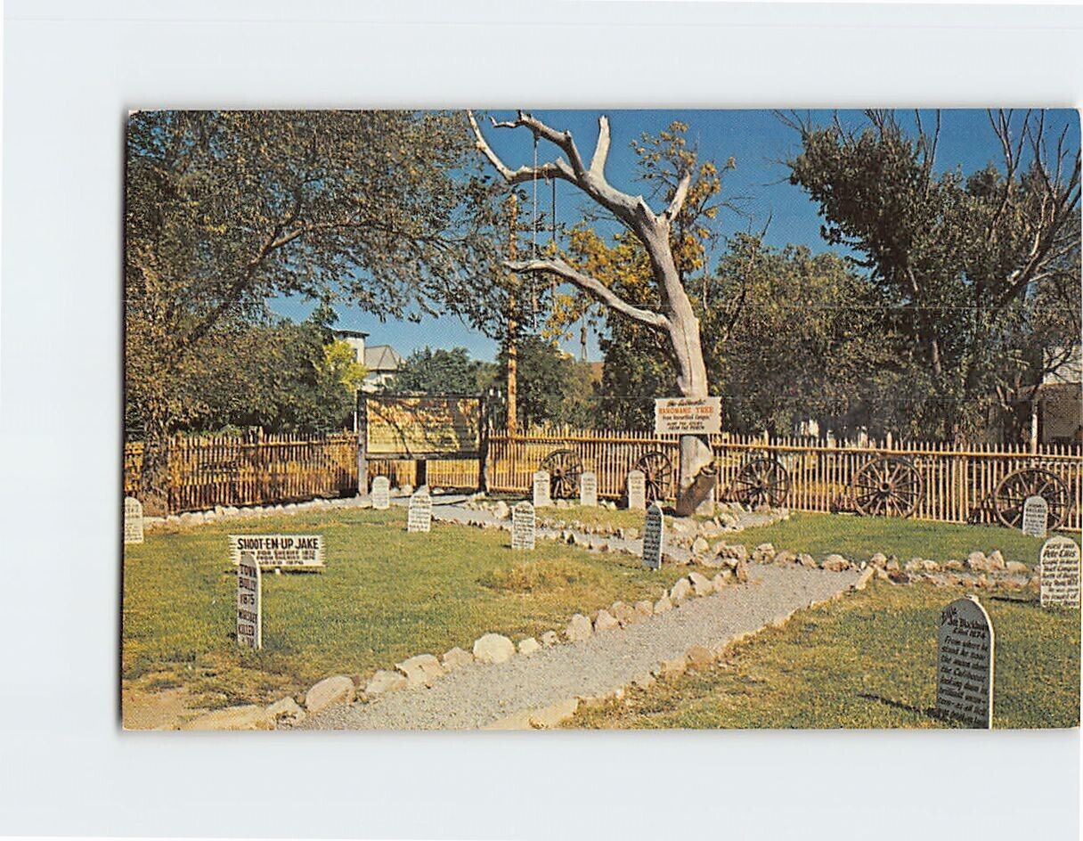 Postcard Boot Hill Cemetery Dodge City Kansas USA North America