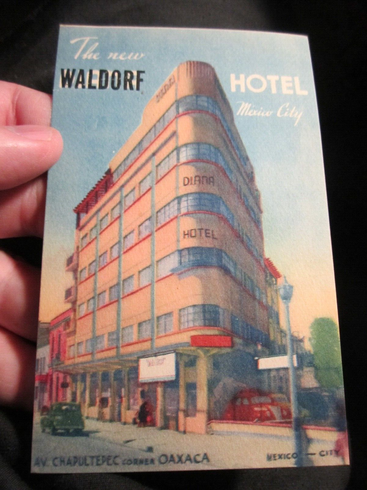 1940'S NEW WALDORF HOTEL MEXICO CITY POST CARD - BBA-42