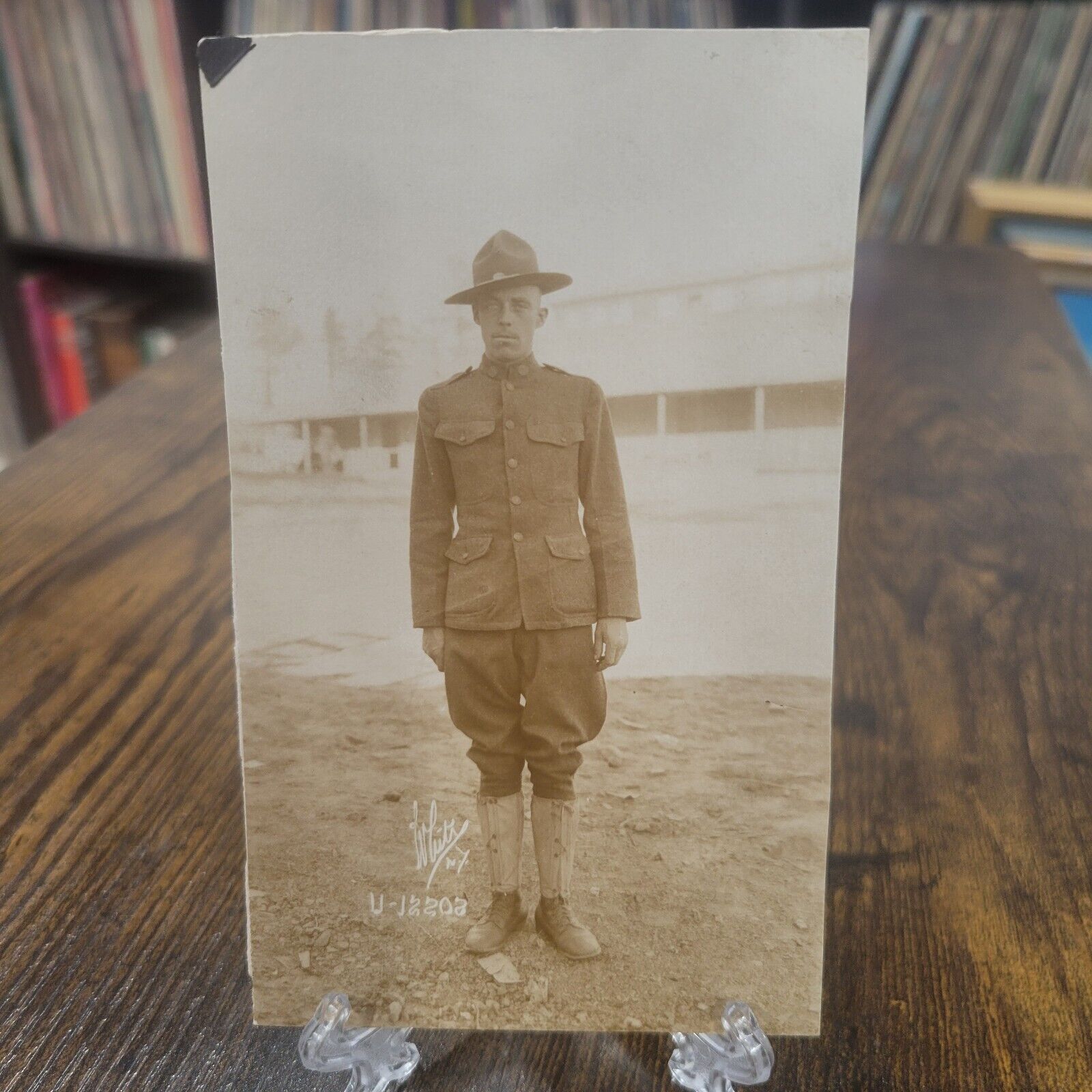 Antique RPPC US Army Soldier Portrait Postcard New York