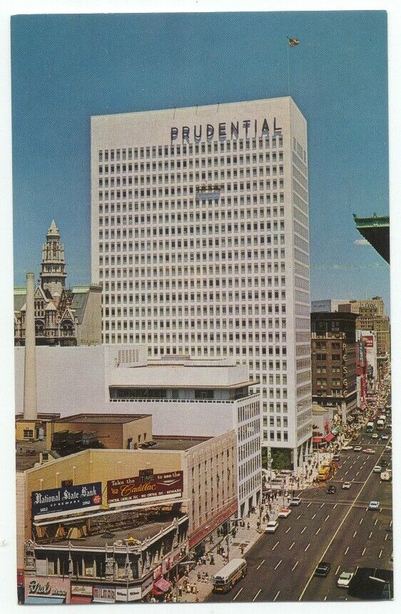 Newark NJ Prudential Insurance Building Vintage Postcard New Jersey