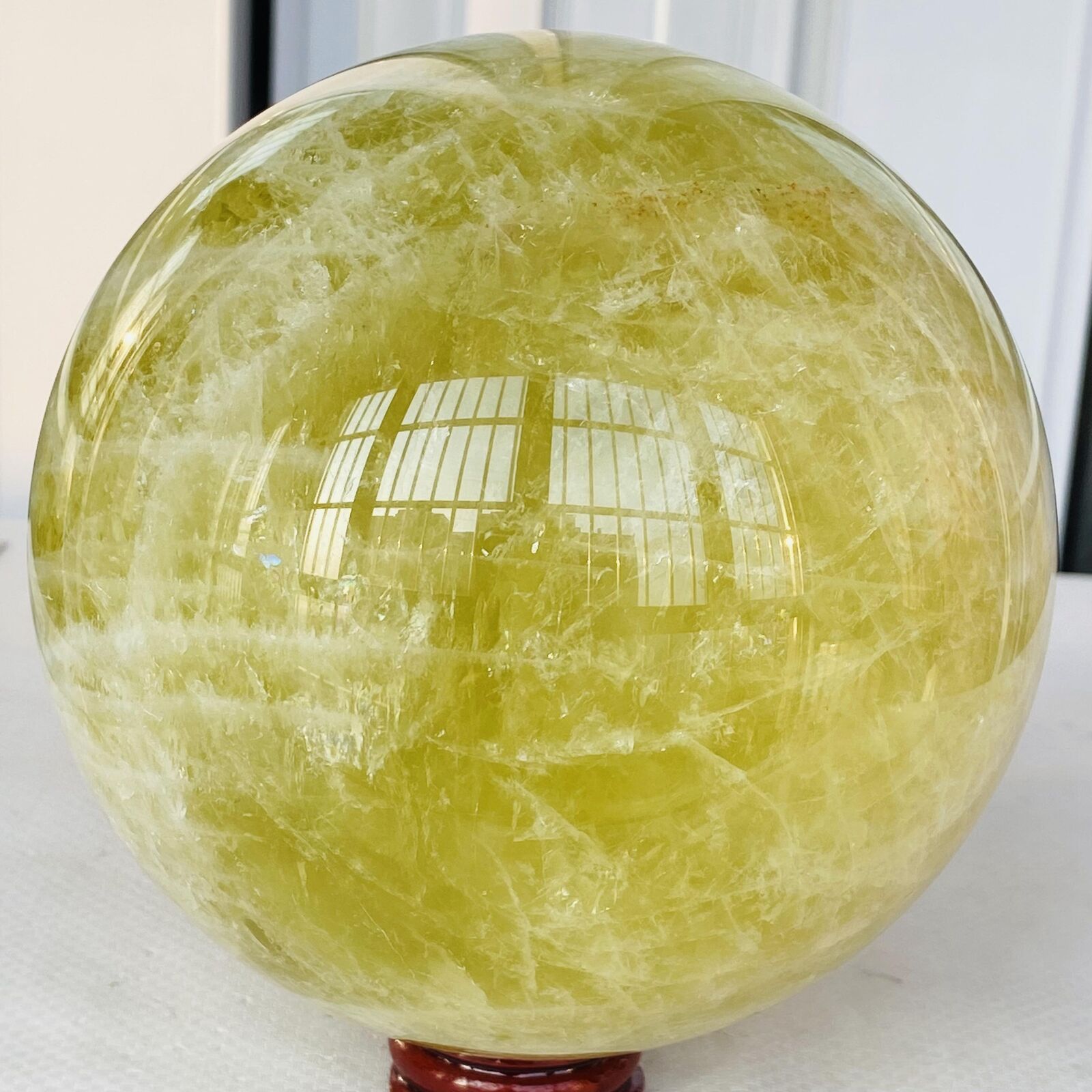 2940g Natural yellow crystal quartz ball crystal ball sphere healing
