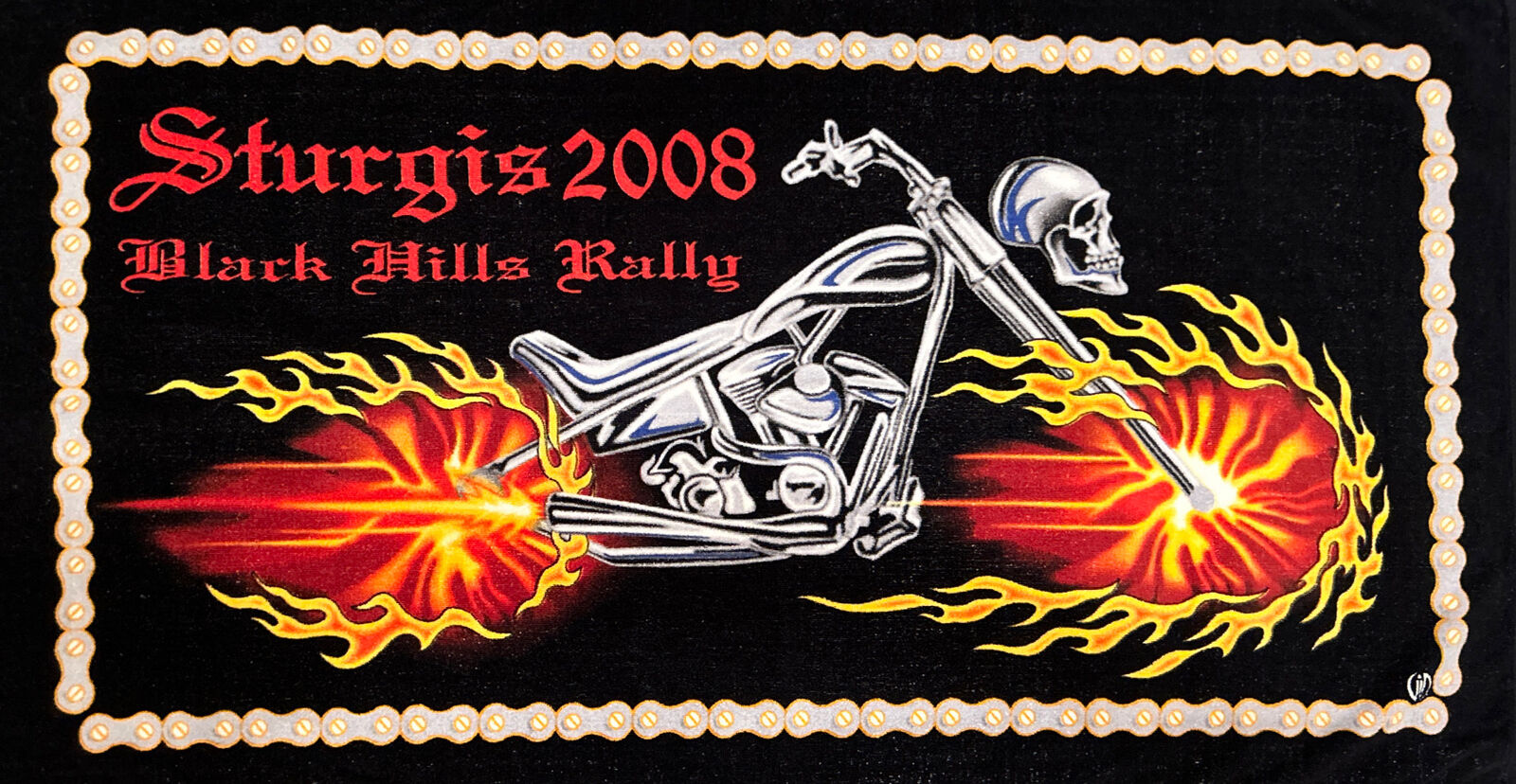 Sturgis SD 2008 Black Hills Bike Rally Beach Towel 56\