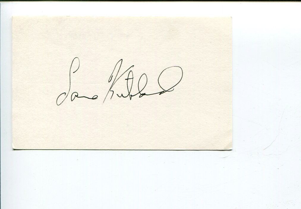 Lane Kirkland AFL-CIO President Labor Leader Union Signed Autograph