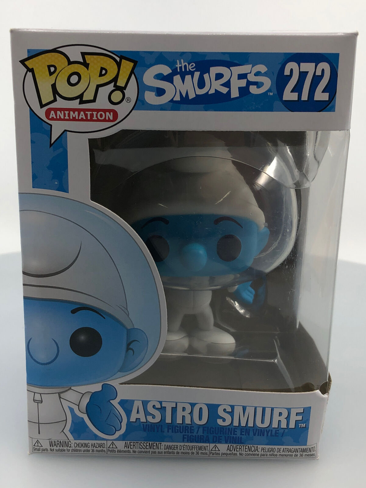 Funko POP Animation The Smurfs Astro Smurf #273 Vinyl Figure DAMAGED BOX