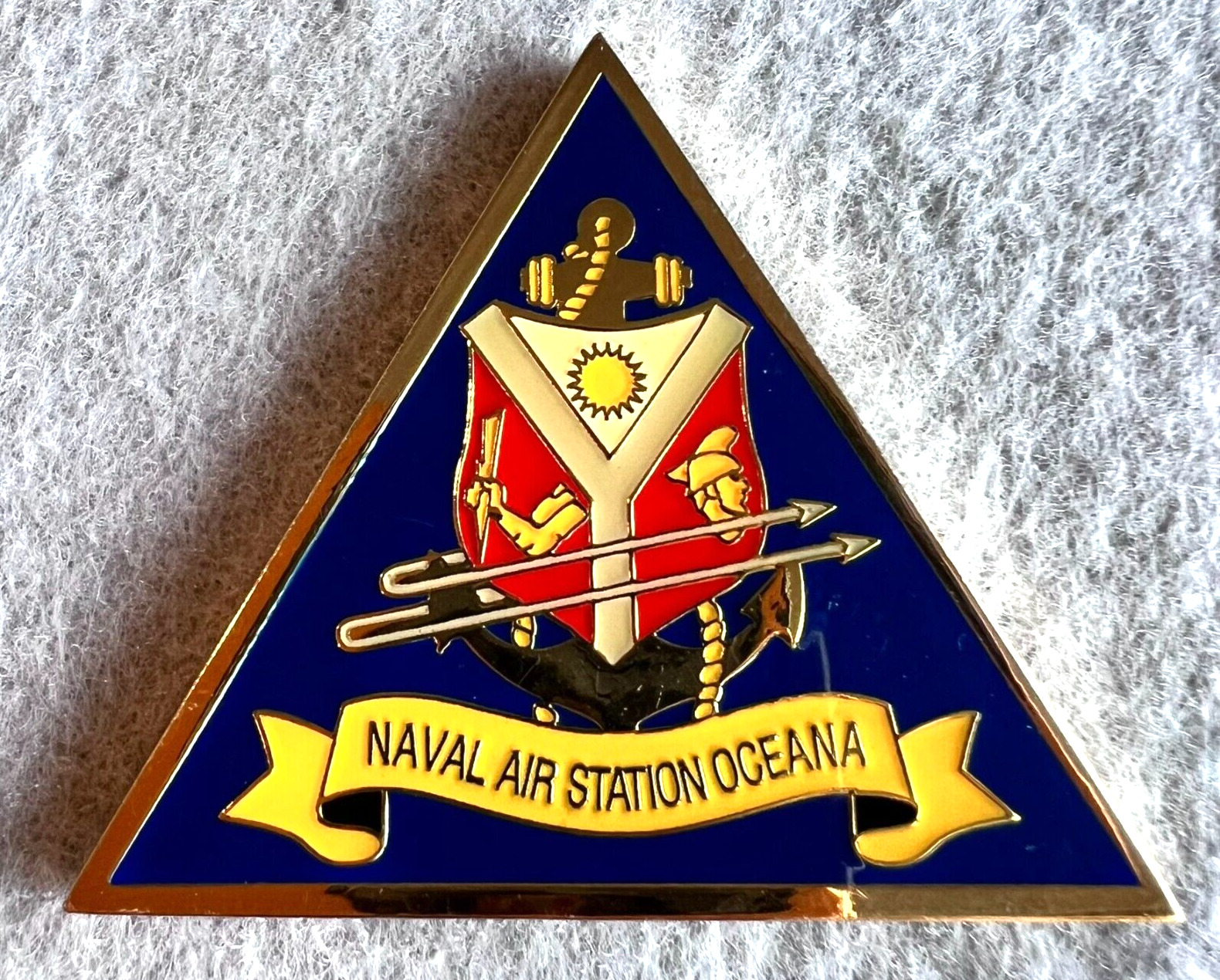 US Naval Air Station Oceana Command Master Chief CMDCM Eric Clark Challenge Coin