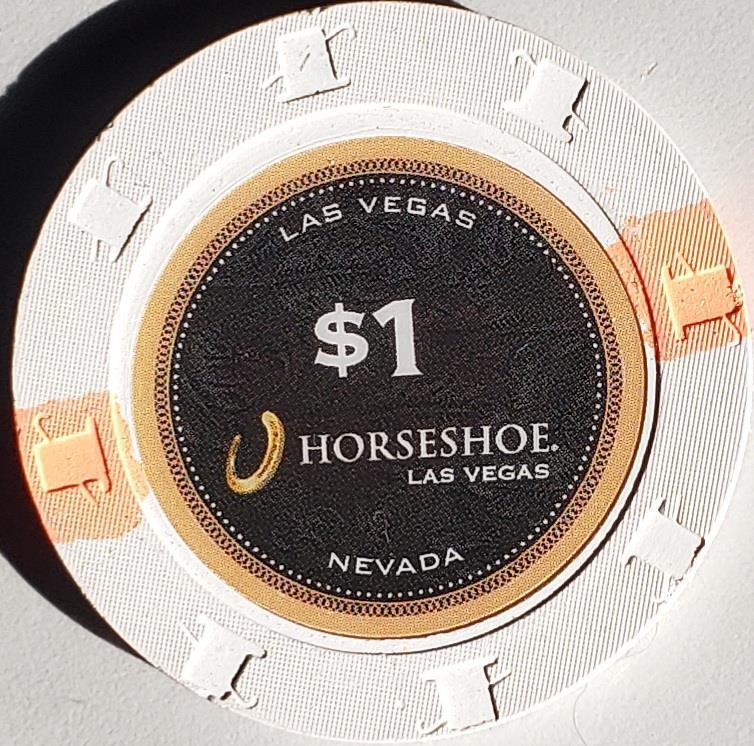 $1 Horseshoe (Formerly Bally's) House Chip - Las Vegas, NV