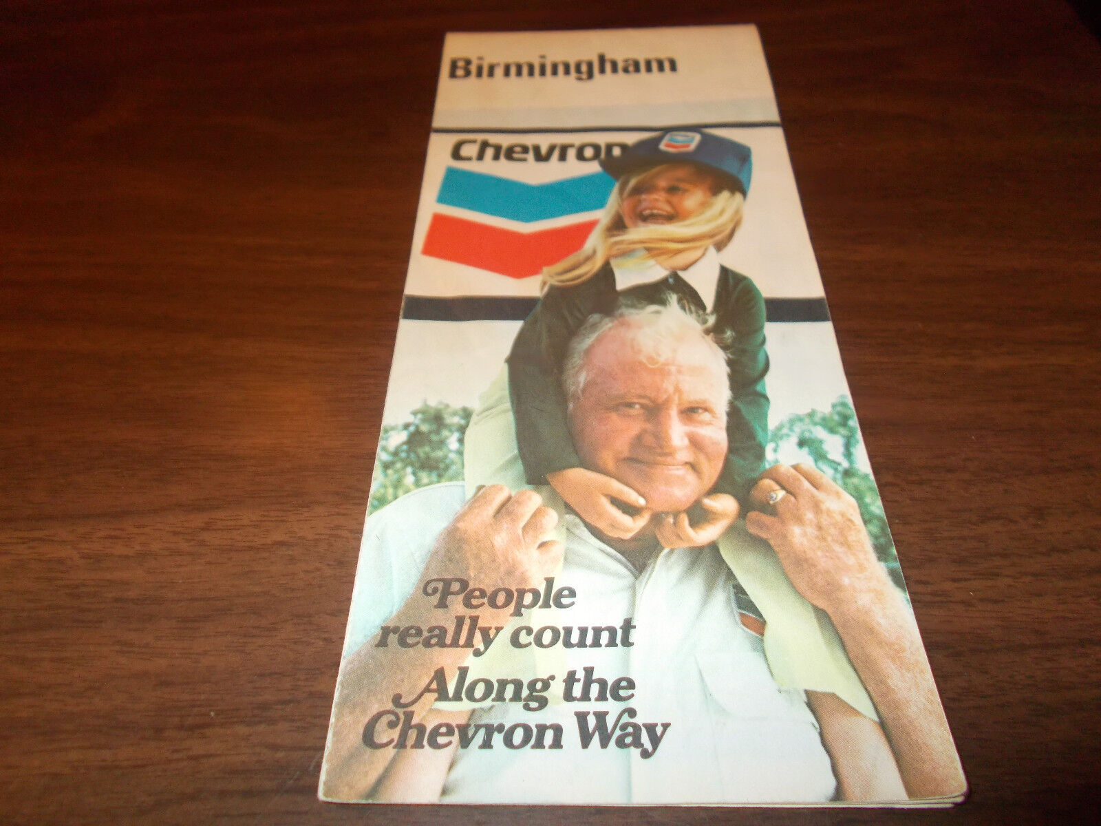 1973 Chevron Birmingham Vintage Road Map