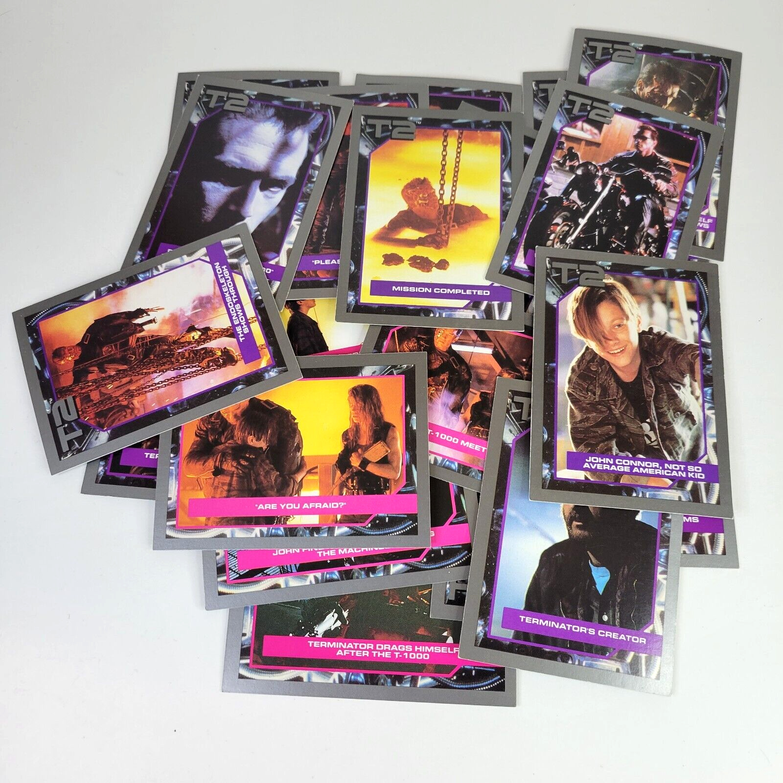 T2 Official Terminator 2 Judgment Day Trading Cards Lot of 22 Impel 1991