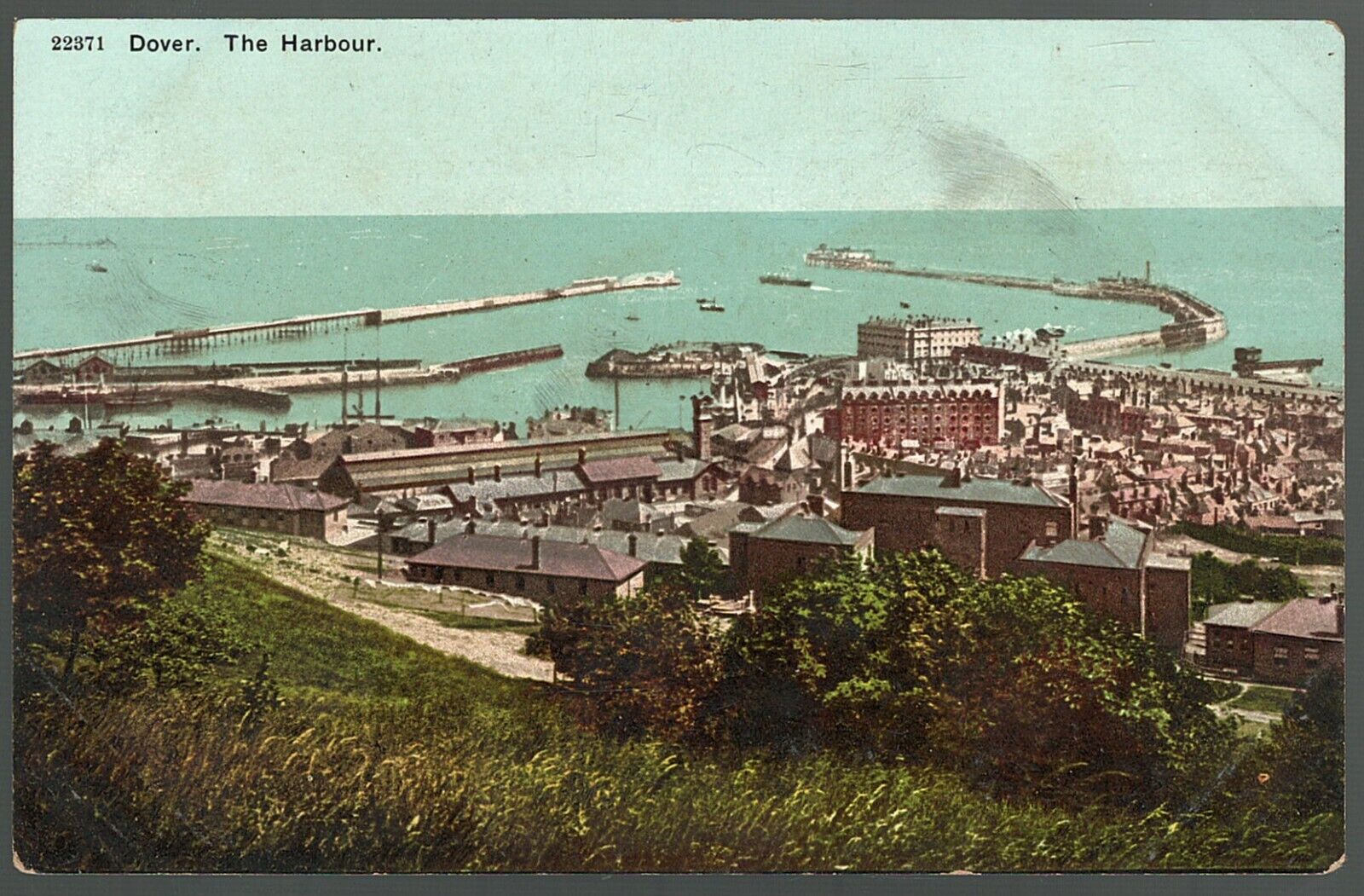 Postcard Dover Harbor England Kent County